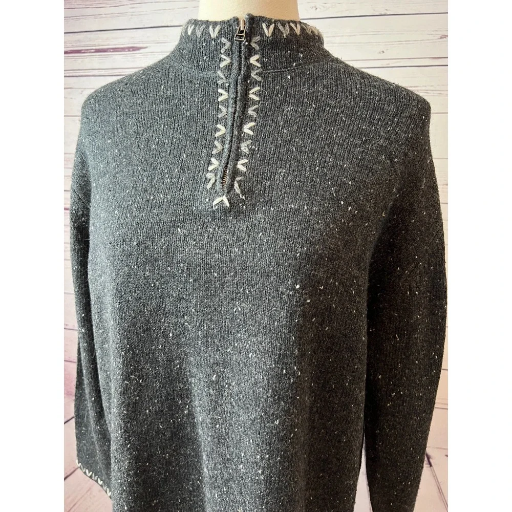 Woolrich Sweater Wool Knit XLP XL Petite Grandpa NWT Chunky Knit Aztec‎ Womens